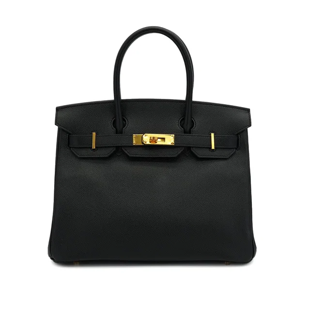 Hermès Birkin 30 Black Epsom Hand Bag 2018 C Stamp Gold Hardware in Black Epsom leather from Luxury Promise