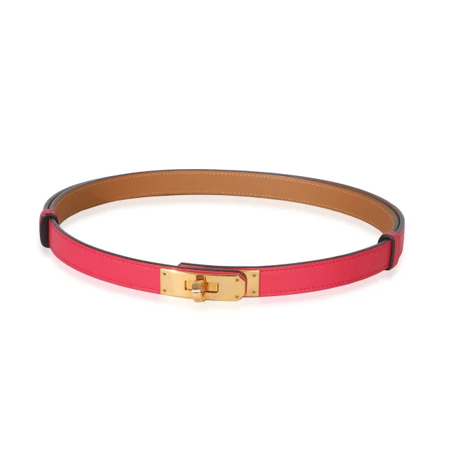 Hermès Rose Shocking Epsom Kelly 18 Belt Ghw Pink Leather in Pink Epsom leather from HEWI, photo 1 of 1