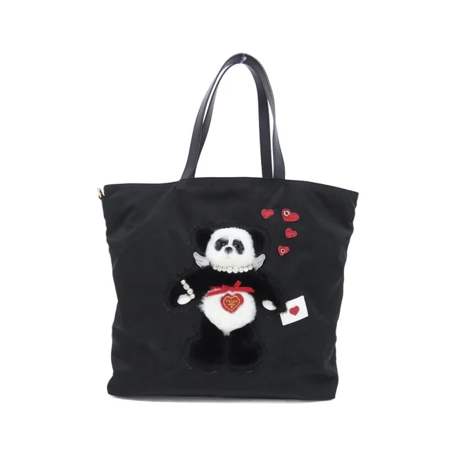 Prada BR4249 bag in NERO / GOLD metal fittings TESSUTO ROBOT 1 from KOMEHYO