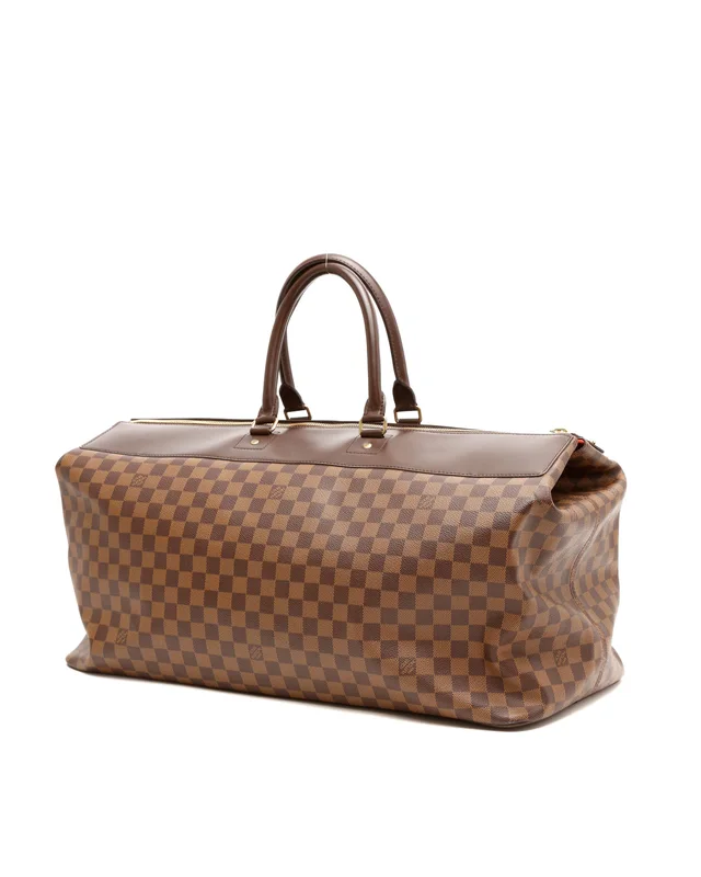 Louis Vuitton Damier Ebene Greenwich GM Weekend Bag in Brown Canvas from A Retro Tale, photo 2 of 9