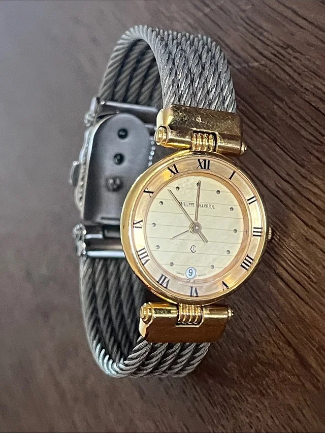 Charriol Two-Tone Gold Dial Cable Bracelet Watch in silver|gold|gray from Poshmark