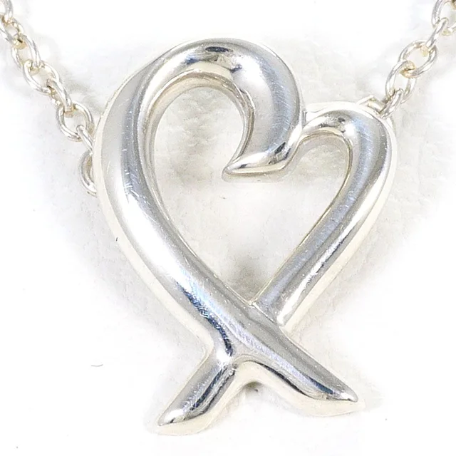 Tiffany & Co. Loving Heart 925 Sterling Silver Necklace 41 in Silver from The Reluxe
