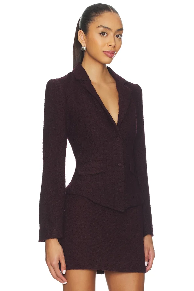 MORE TO COME Nalia Blazer in Plum, photo 2 of 5 from REVOLVE (Canada)