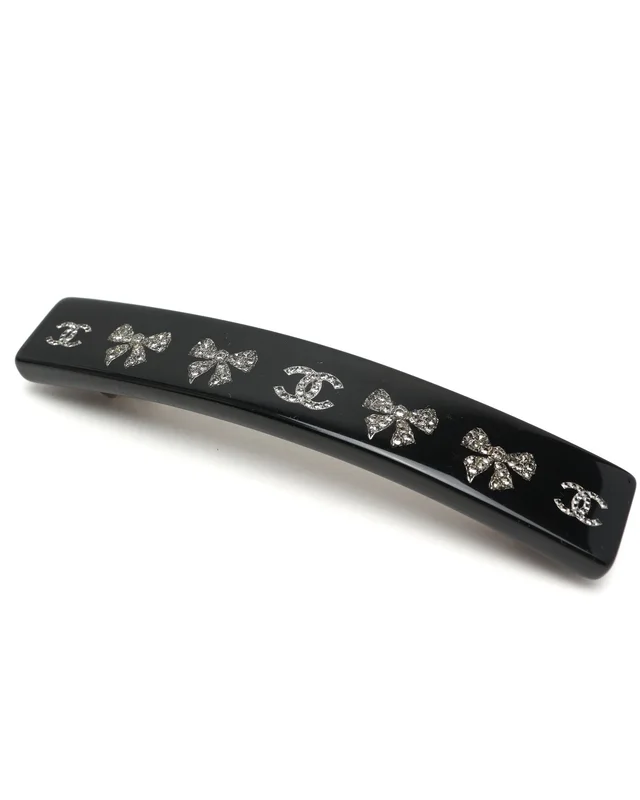 Chanel Coco Mark Rhinestone Hair Clip in Resin from A Retro Tale, photo 3 of 3