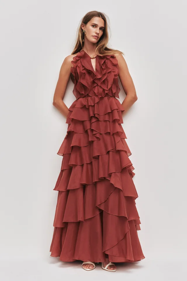 AJE Cleo Gown in Orange from Aje, photo 1 of 1