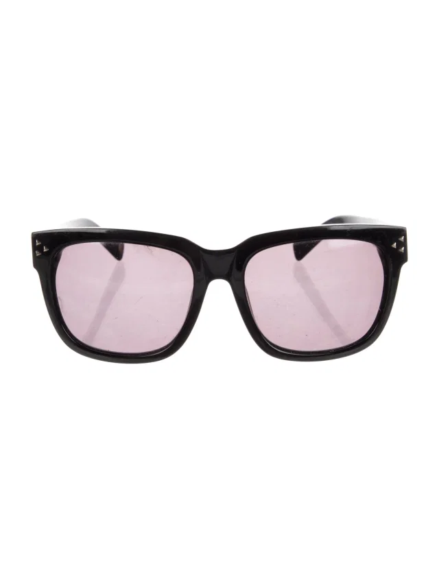 Balmain Square Tinted Sunglasses in black from The RealReal