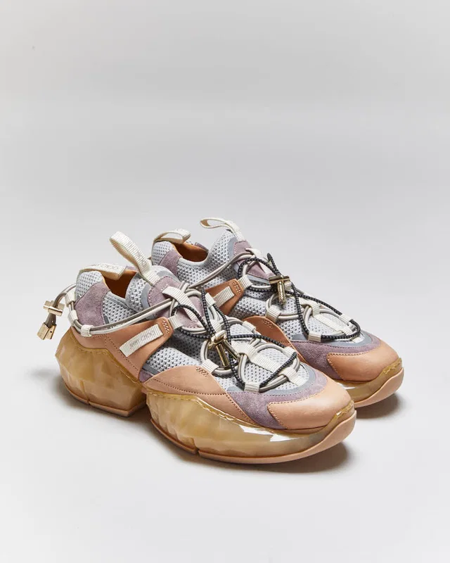 Jimmy Choo Diamond Trainers - UK4 from Rokit Vintage
