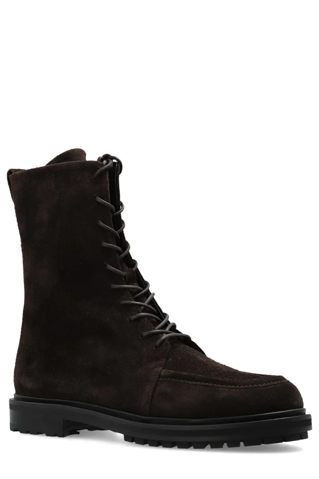 Aeyde Tate Lace-Up Ankle Boots, photo 2 of 5 from SENSER