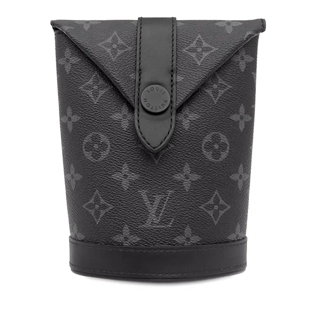 Black Louis Vuitton Monogram Eclipse Envelope Pouch Crossbody Bag in Black Canvas from Designer Revival