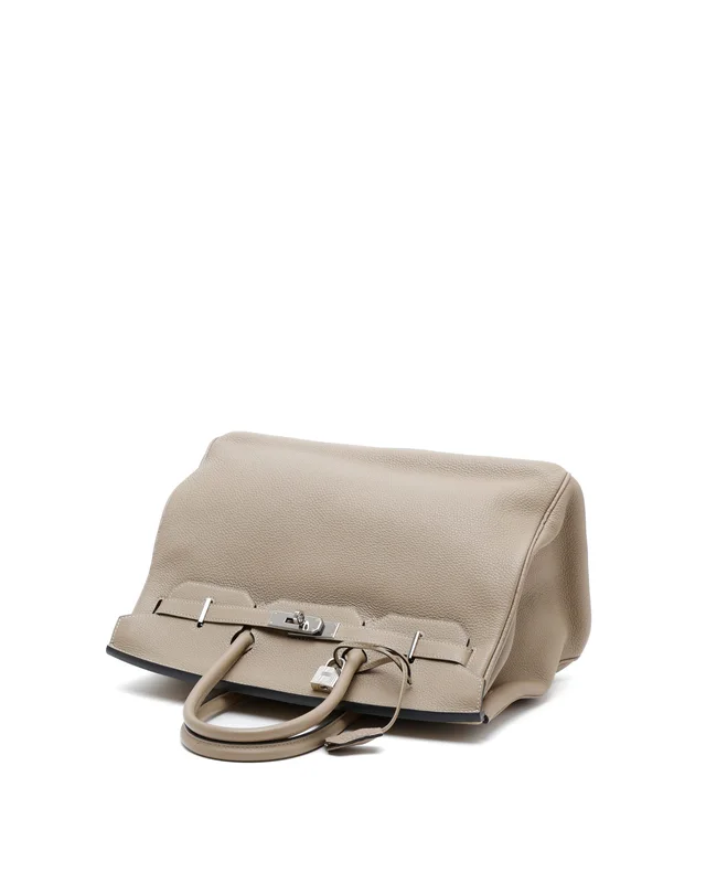 Hermès Birkin 35 Gris Tourterelle Togo Bag in Grey Togo leather from A Retro Tale, photo 4 of 12
