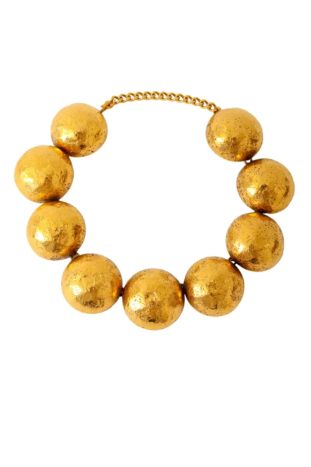 Lanvin Textured Dome Collar Necklace from Recess LA