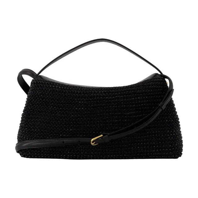 TOTEME T-Lock Top Handle Bag — Black Calfskin in Black Calfskin from HEWI