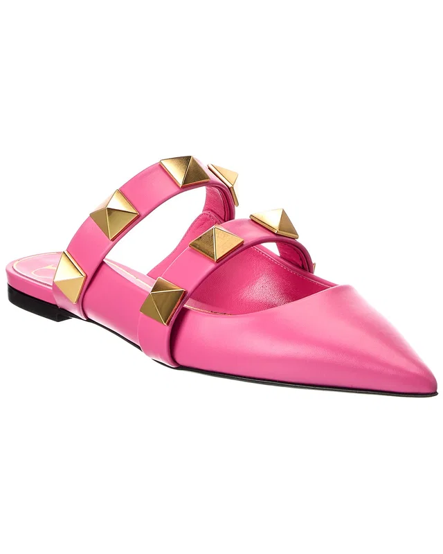 Valentino Roman Stud Leather Mule, image 1 of 1 from Rue La La