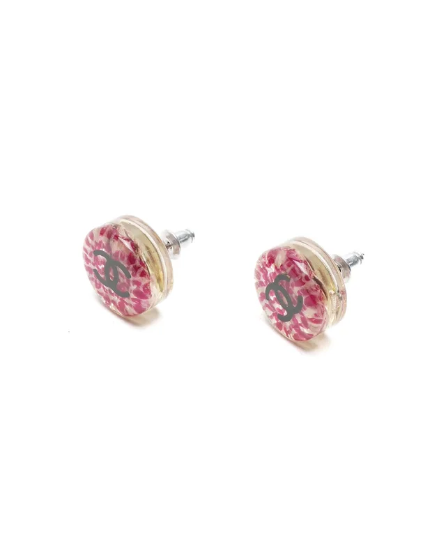 Chanel Coco Mark Resin Earrings in Resin from A Retro Tale, photo 2 of 2