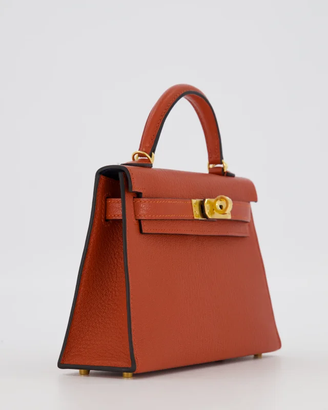 Hermès HSS Mini Kelly II 20 Bag in Blue Goatskin from Sellier, photo 11 of 24