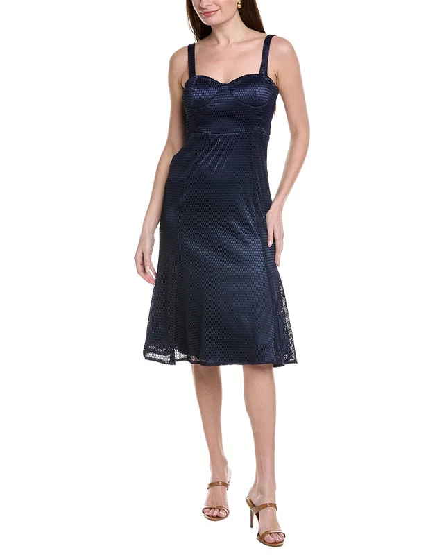Gracia Mesh Sleeveless Bodycon Fish Tail Dress, image 1 of 1 from Gilt