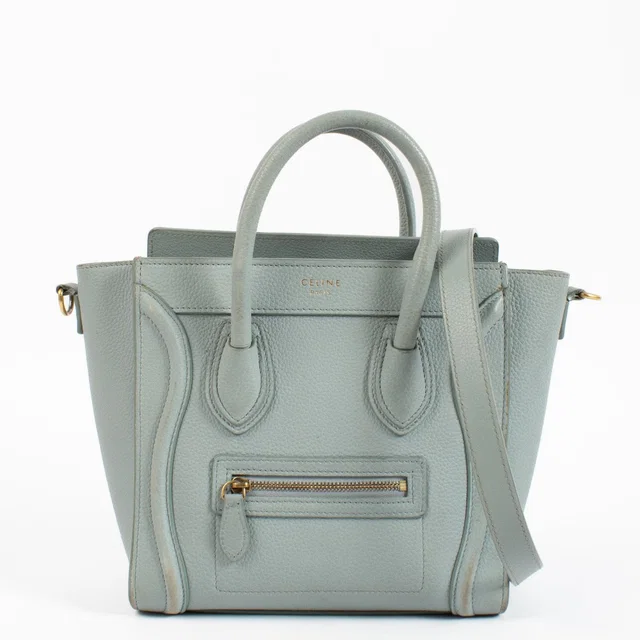 Celine Grey Nano Luggage Bag in Grey from Labellov