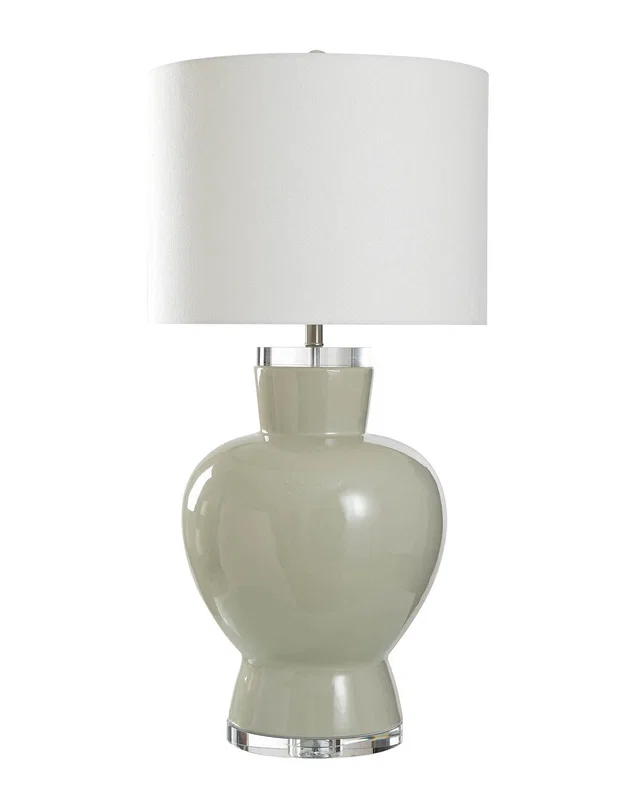 Harp & Finial Andren Table Lamp in Grey, image 1 of 1 from Rue La La