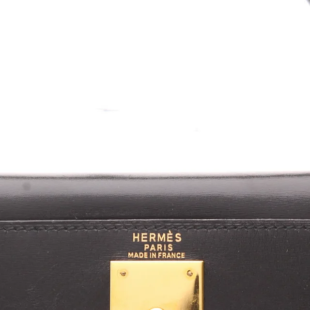 Hermès Kelly 28 cm handbag in Black Box leather from Collector Square, photo 3 of 5