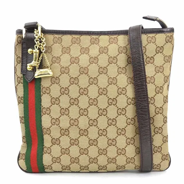 Gucci Crossbody Shoulder Bag in Canvas from The Reluxe