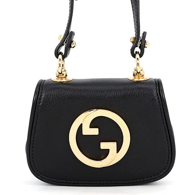 Gucci Blondie Card Case Shoulder Bag Black698635 UXX0G 1000 Leather in Leather from GALLERY RARE
