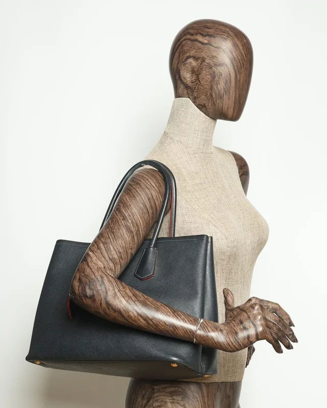 Prada Large Saffiano Double Bag in Saffiano leather from A Retro Tale, photo 14 of 14