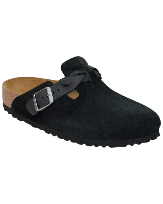 Birkenstock Boston Braided Suede Clog, image 1 of 1 from Rue La La