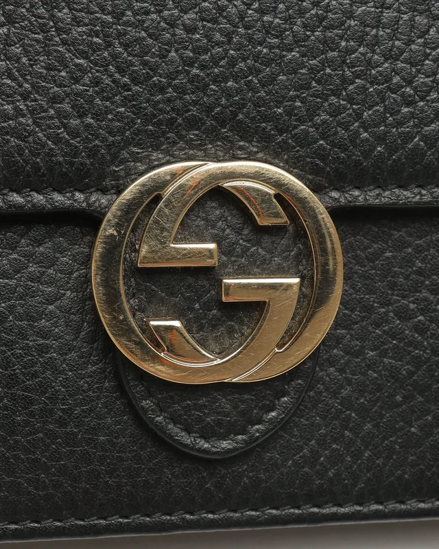 Gucci Interlocking G Wallet on Chain in Caviar leather from A Retro Tale, photo 7 of 8