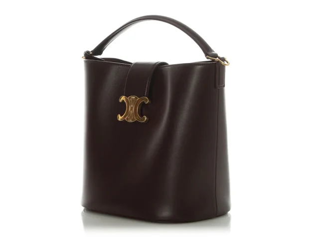 Celine Medium Deep Burgundy Louise in Burgundy Leather from Ann's Fabulous Finds, photo 4 of 10