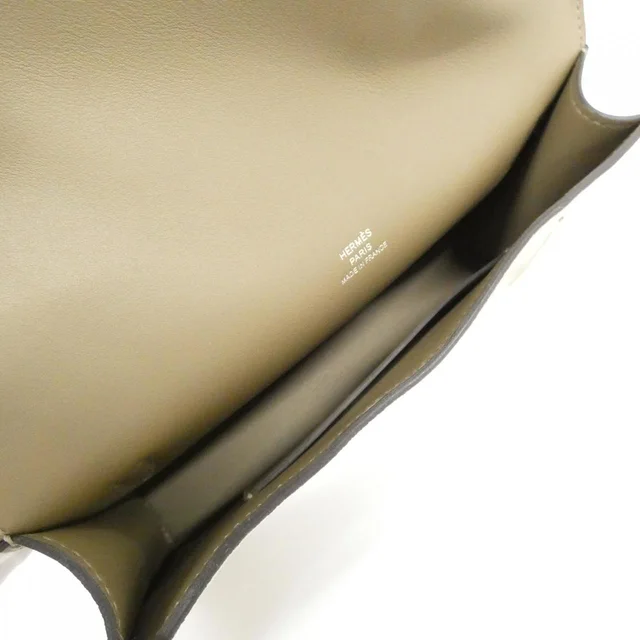 HERMES Snap 084976CK Wallet Bag in GRIS CAILLOU+ETOUPE / PALLADIUM (SILVER) / Palladium (silver) hardware grizzly/swift from KOMEHYO, photo 7 of 7