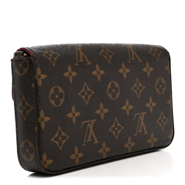 Monogram LV Love Lock Pochette Felicie Chain Wallet in Coated canvas from FASHIONPHILE, photo 4 of 8