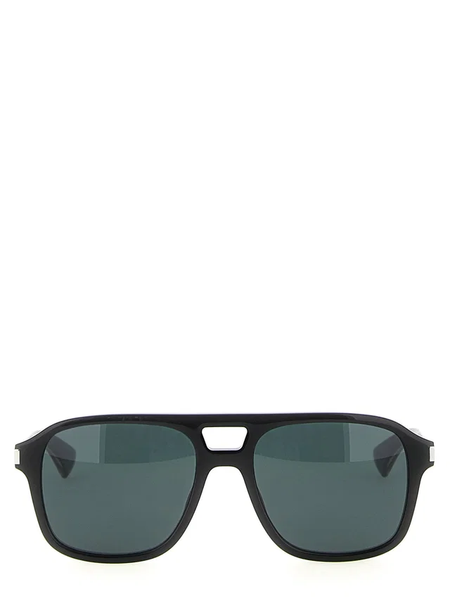 Saint Laurent Sl Sunglasses — Black Acetate Frame in Black Nylon from HEWI