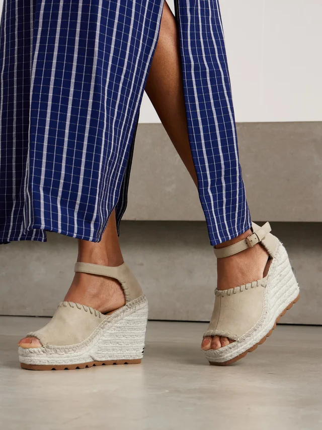 STELLA MCCARTNEY Gaia wedge espadrilles in Beige, photo 2 of 2 from NET-A-PORTER (Canada)