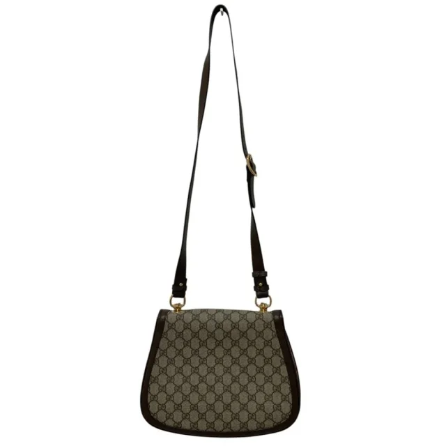 Gucci Blondie GG Supreme Shoulder Bag in Beige Canvas from LuxUness, photo 6 of 17