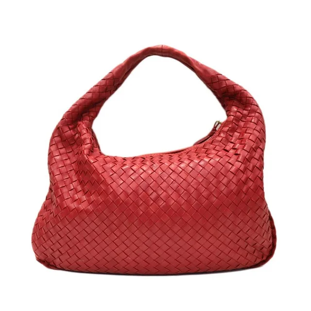 Bottega Veneta One Shoulder Hobo Bag Intrecciato Red in red Woven leather from Poshmark, photo 1 of 1