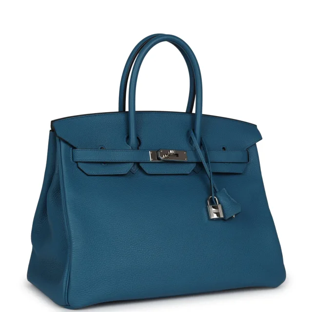 Hermès Birkin 35 Cobalt Togo Palladium Hardware in Togo leather from Madison Avenue Couture, photo 2 of 9