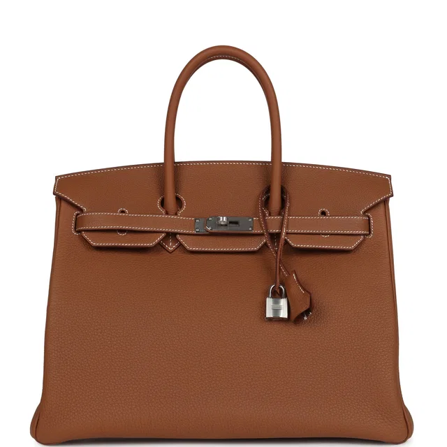 Hermès Birkin 35 Gold Togo Palladium Hardware in Gold Togo leather from Madison Avenue Couture