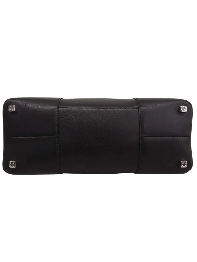 Loewe Anagram Embossed Frost Tote Bag Black from VINTAGE QOO TOKYO, photo 8 of 10