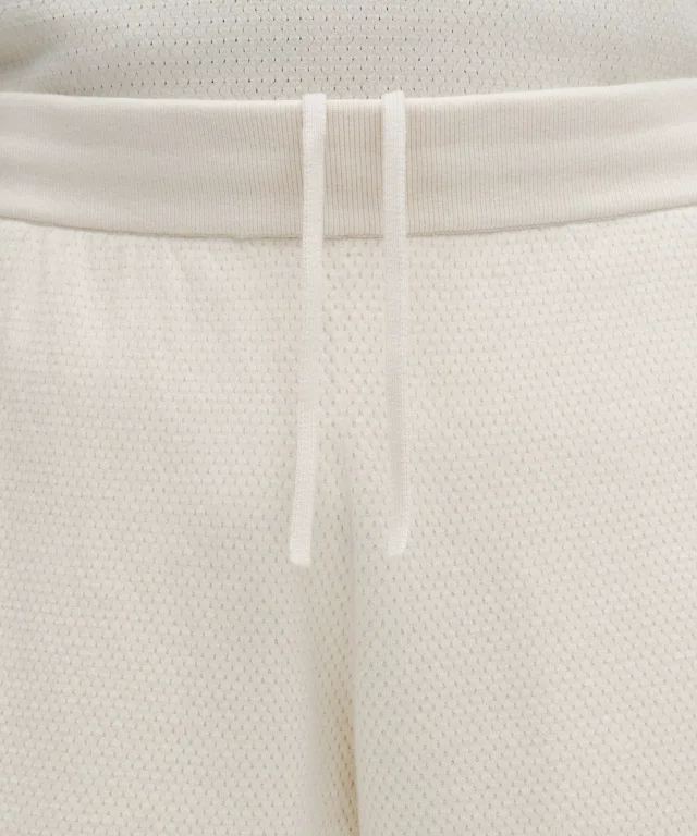 lululemon Cotton-Blend Knit Short 7" in Light Ivory, photo 4 of 7 from lululemon