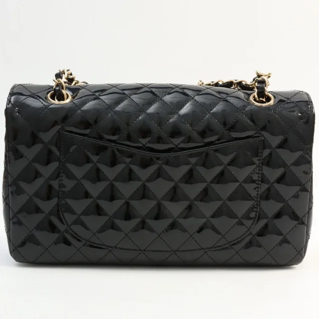 Chanel Circa 2009 Patent Multicharm CC Turnlock Chain Bag Black in Black Patent leather from VINTAGE QOO TOKYO, photo 2 of 13