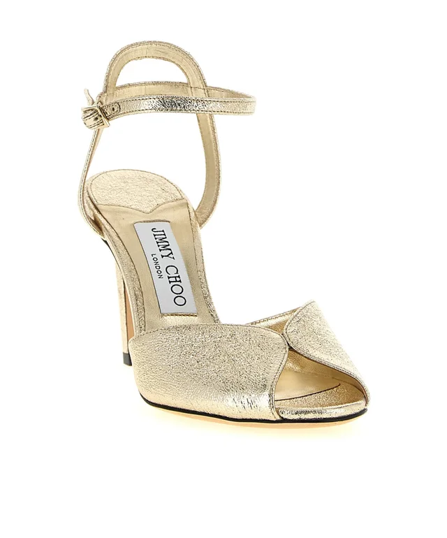 Jimmy Choo Sacora Metallic Sandals, photo 2 of 4 from SENSER