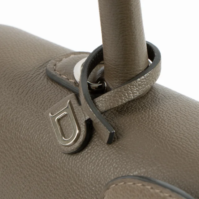 Delvaux Smoke Rodeo Calf Camaieux Brillant East West Mini Bag in Calfskin from Labellov, photo 8 of 9
