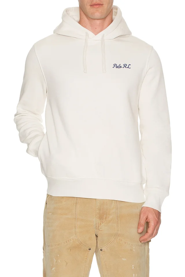 Polo Ralph Lauren Fleece Polo Script Heritage Bear Hoodie in Nevis, photo 2 of 5 from REVOLVE (Canada)