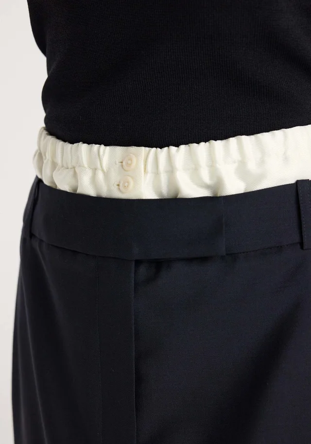 Róhe Contrast-Trim Midi Skirt, photo 5 of 5 from SENSER