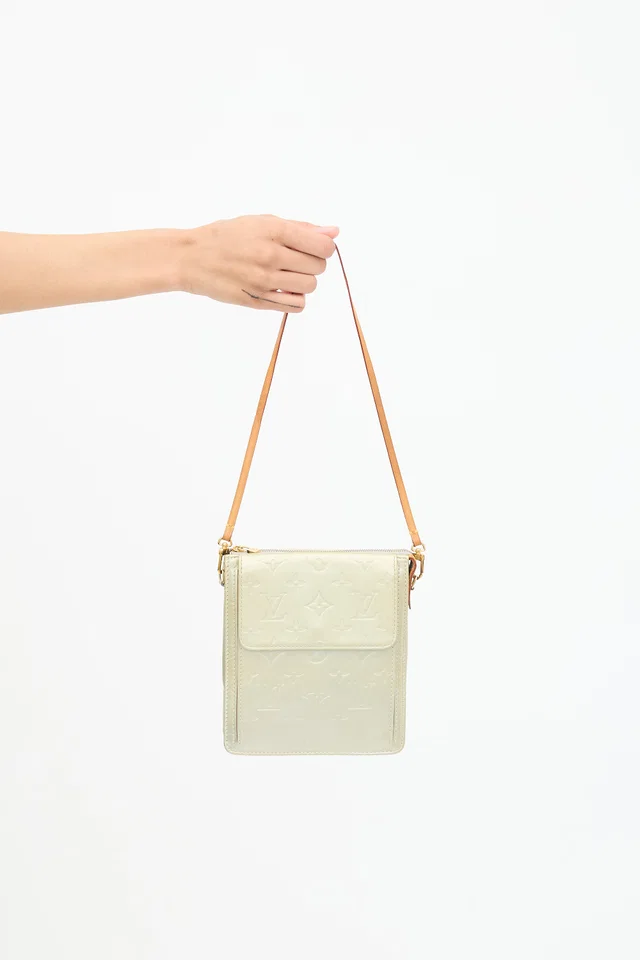 Louis Vuitton Green Vernis Leather Monogram Mott Bag in Green Leather from VSP Consignment