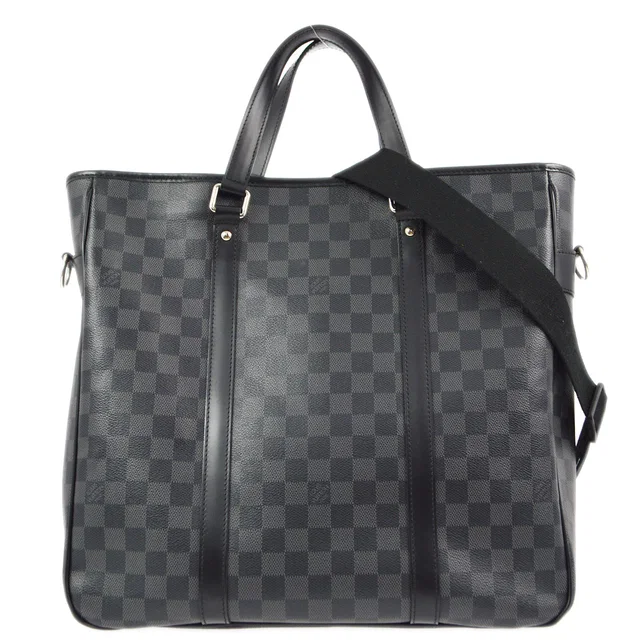 Louis Vuitton 2013 Damier Graphite Tadao 2way Tote Handbag N51192 in Grey Canvas from AMORE Vintage Tokyo