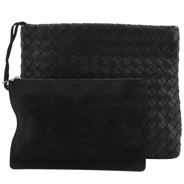 Bottega Veneta Classic Hydrology Leather Clutch Bag in Leather from LuxUness