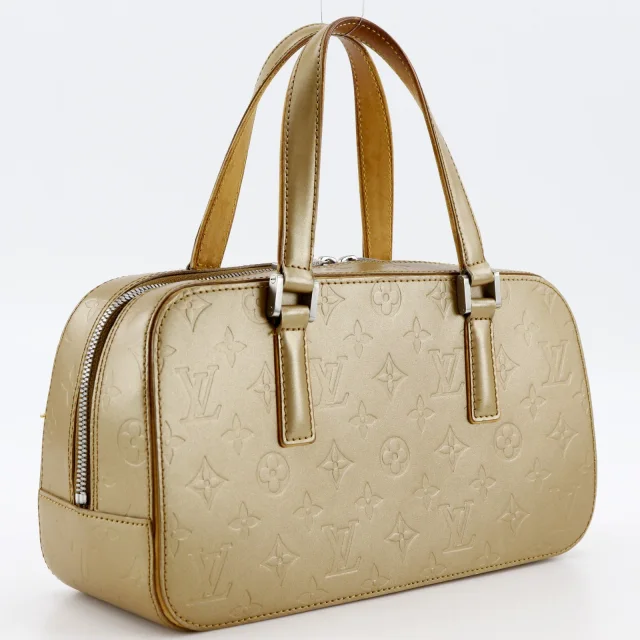 Louis Vuitton Shelton Monogram Mat Handbag in Rose Gold from LuxUness, photo 3 of 20
