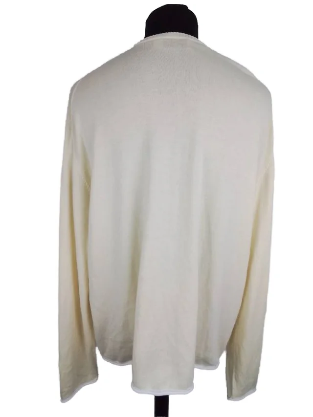 Saint Laurent Pour Homme Cotton Knit Long Beige Size: XXL in Beige Cotton from Oxfam Online Shop, photo 2 of 2