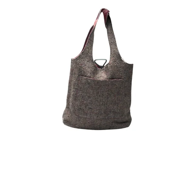 Miu Miu Women's Shoulder bags - Multi/Grey in multicolor|gray Wool from Depop, photo 1 of 1